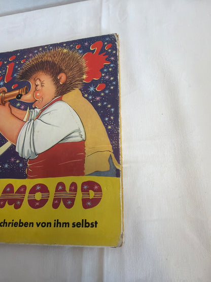 Mecki auf dem Mond Kinderbuch  Hammerich & Lesser Hamburg Igel Märchen 1960er