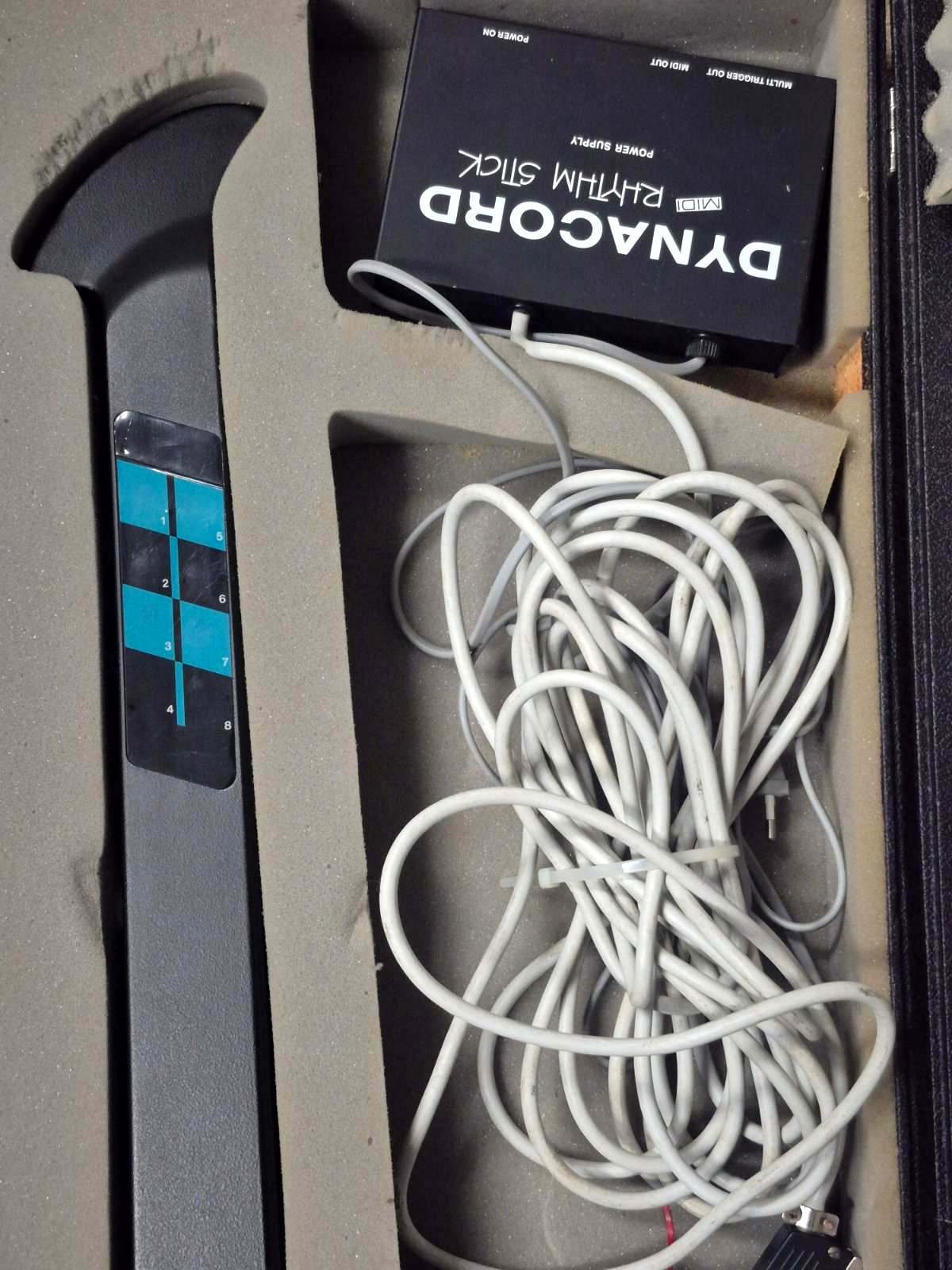 Dynacord Rhythm Stick MIDI Drum Controller im Koffer mit Zubehör 1980er
