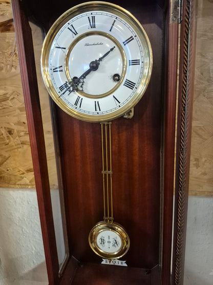 Schmeckenbecher Regulator Wanduhr Pendel Holz Made in Germany Vintage