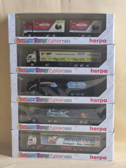 Herpa Creative Truck Edition 1994 H0 1:87 Konvolut 5 Modelle OVP Sammlung
