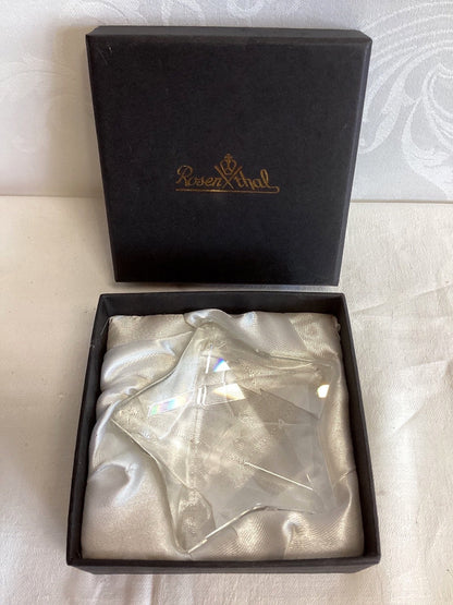 Rosenthal Kristallglas Stern Briefbeschwerer Deko Figur OVP Geschenkbox