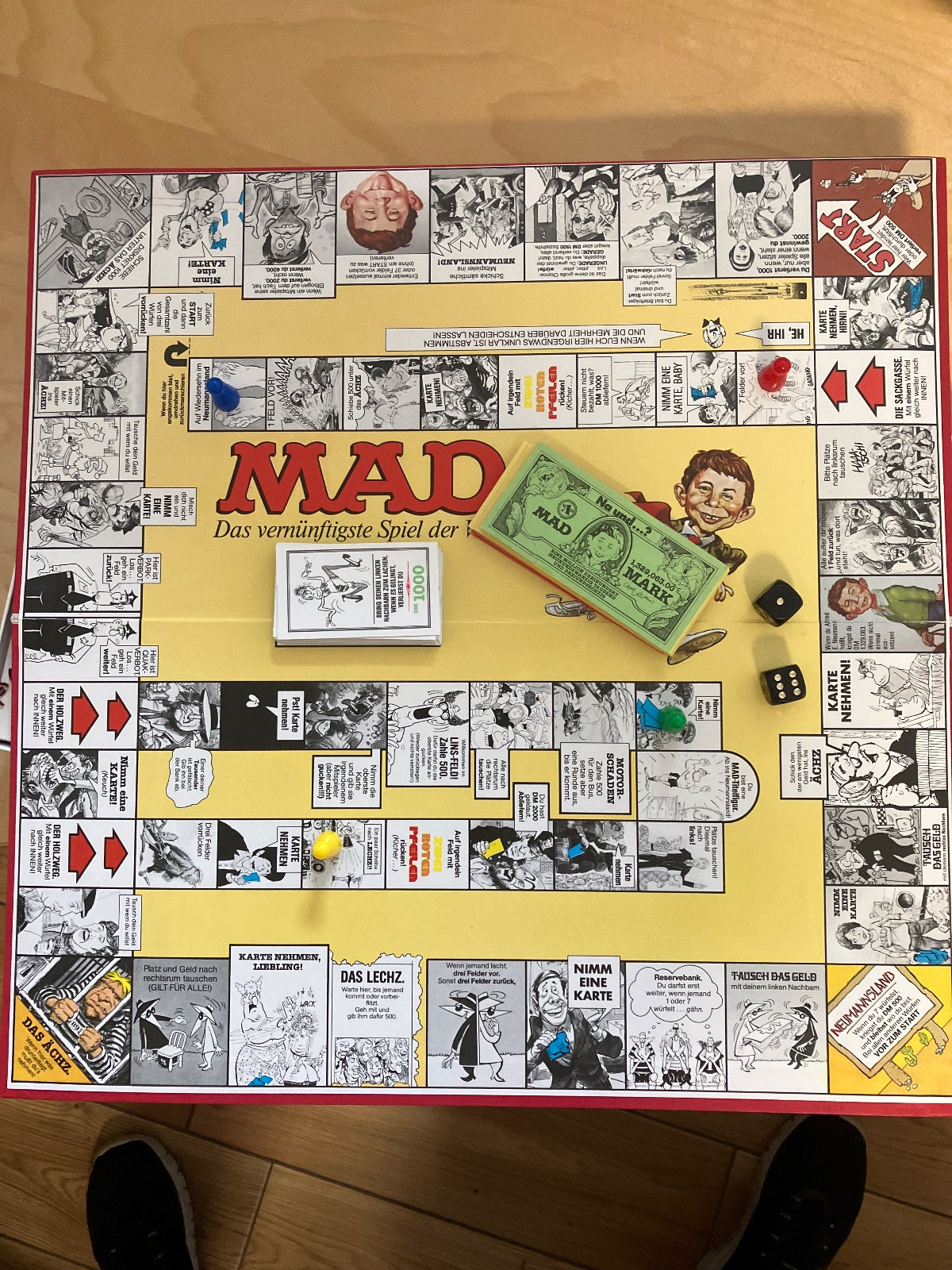 MAD Brettspiel Das vernünftigste Spiel der Welt Vintage Gesellschaftsspiel kompl