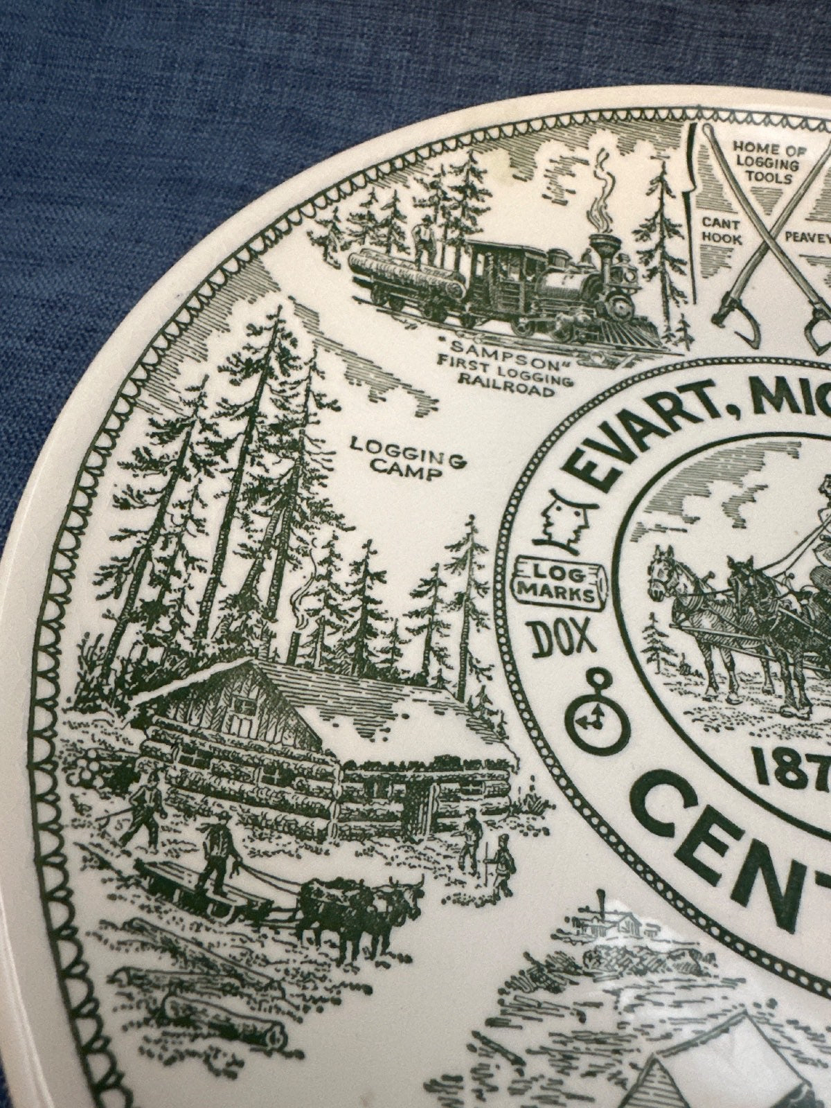Kettlesprings Kilns Evart Michigan Centennial Teller 1872-1972 Vintage USA
