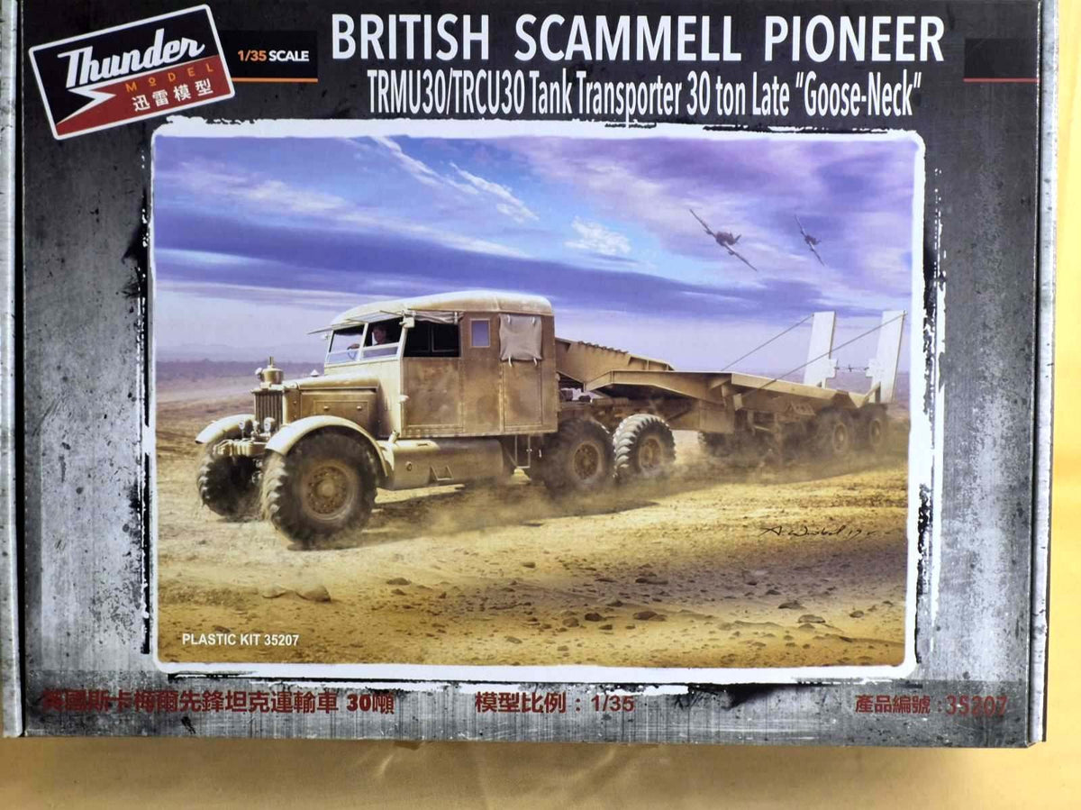 Thunder Model 1/35 British Scammell Pioneer TRMU30 Tank Transporter Kit 35207