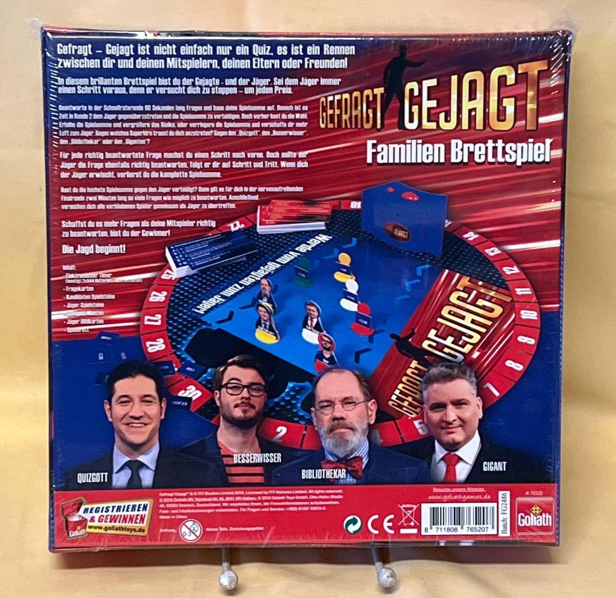 Brettspiel "Gefragt Gejagt"  Familienspiel 3-6 Spieler ab 8 Jahren, Neu