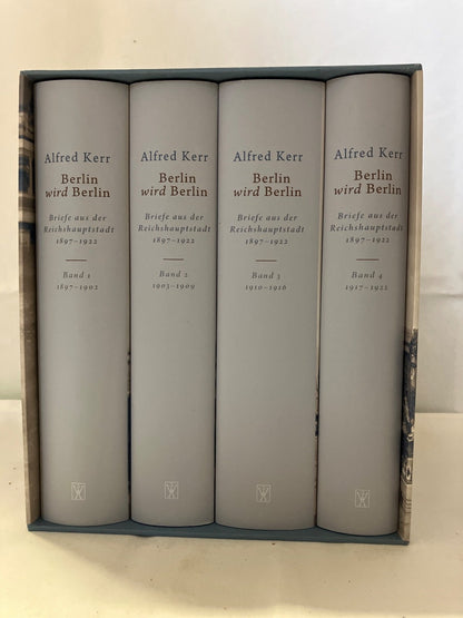 Alfred Kerr Berlin wird Berlin Briefe Reichshauptstadt 1897-1922 Wallstein 4 Bde