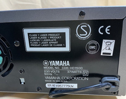 Yamaha CDR-HD1500 Natural Sound HDD CD Recorder Silber Hi-Fi gebraucht