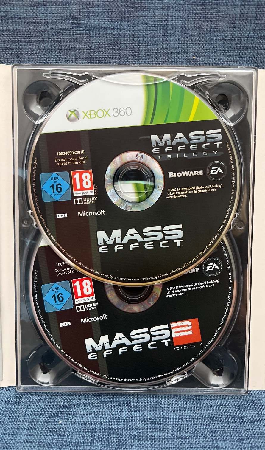 Mass Effect Trilogy Xbox 360 BioWare, 5 Discs, Komplett mit Beilagen, USK 16