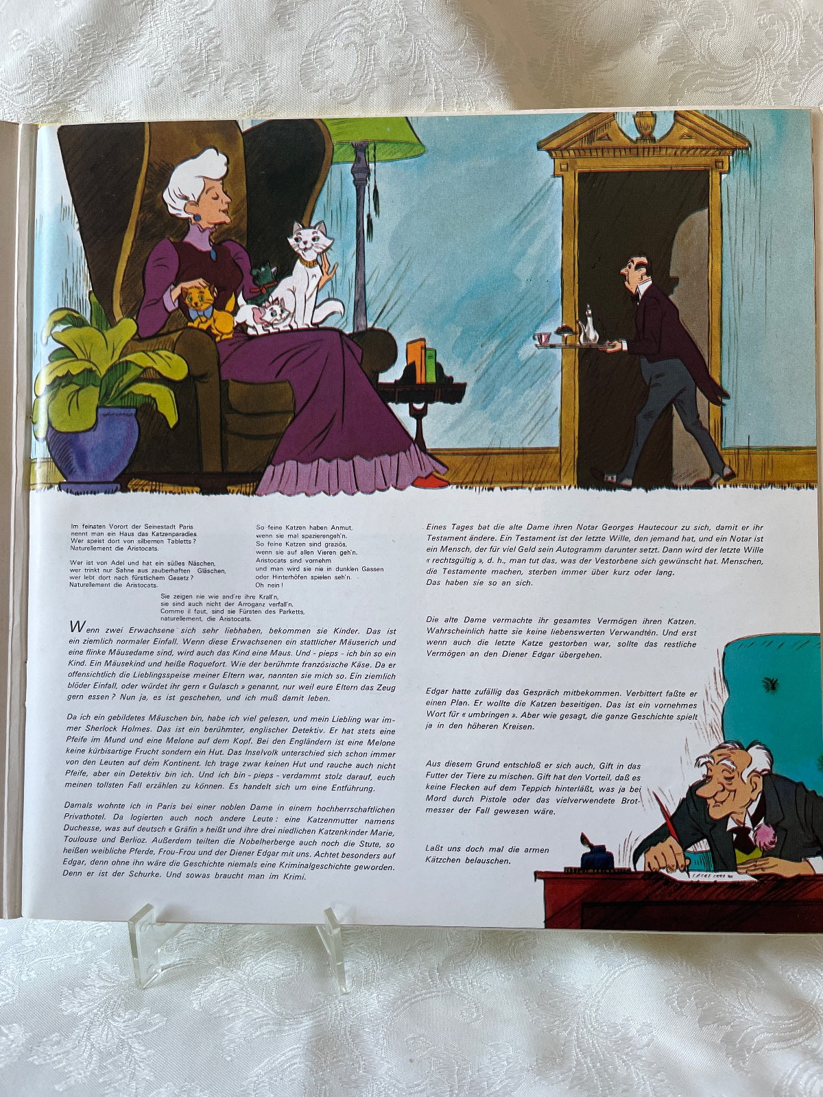 Walt Disney Aristocats LP Vinyl Hörspiel Disneyland Record Walter Giller 1978