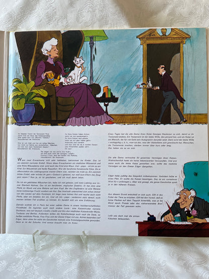 Walt Disney Aristocats LP Vinyl Hörspiel Disneyland Record Walter Giller 1978