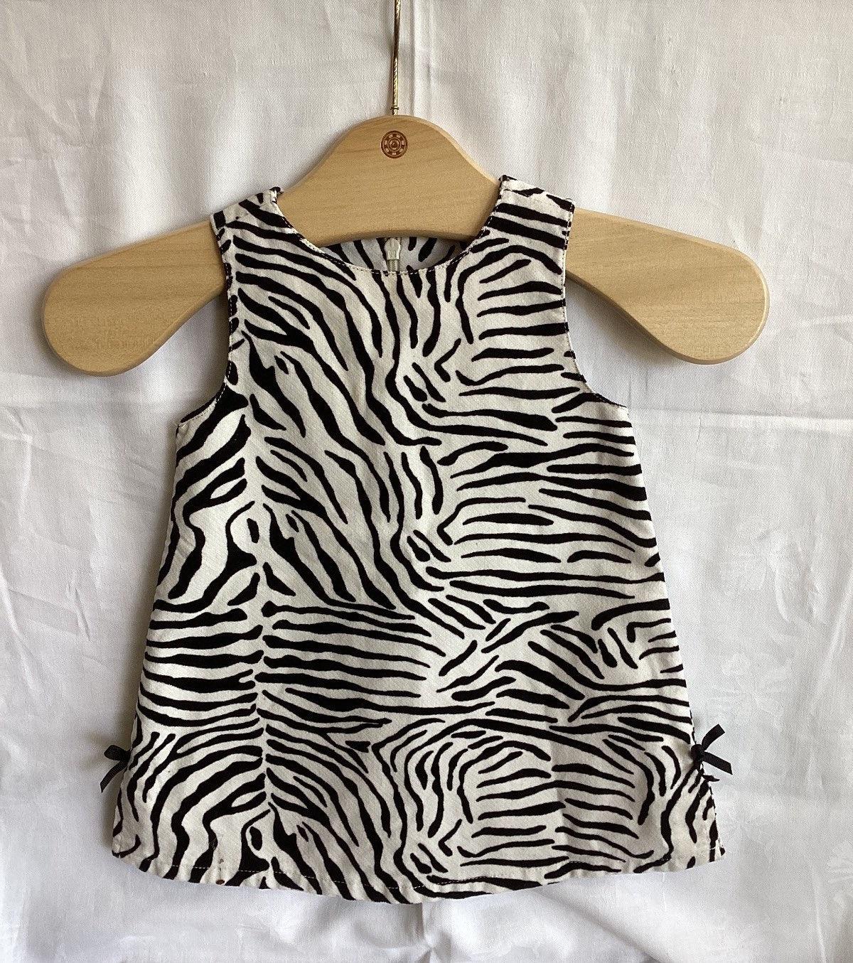 Gymboree Baby Mädchen Kleid Zebramuster 12-18 Monate Baumwolle schwarz weiß