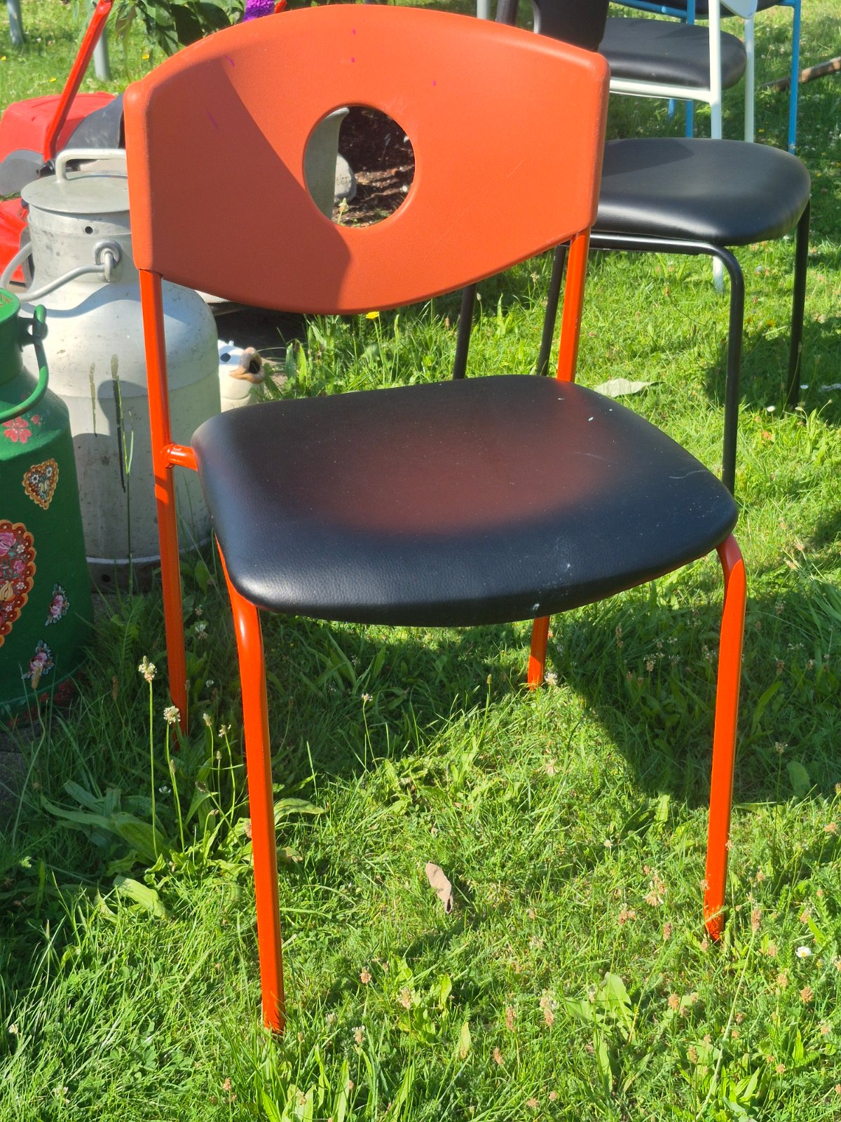 Stuhl Stoljahn - IKEA Stuhl - orange/schwarz - gebraucht