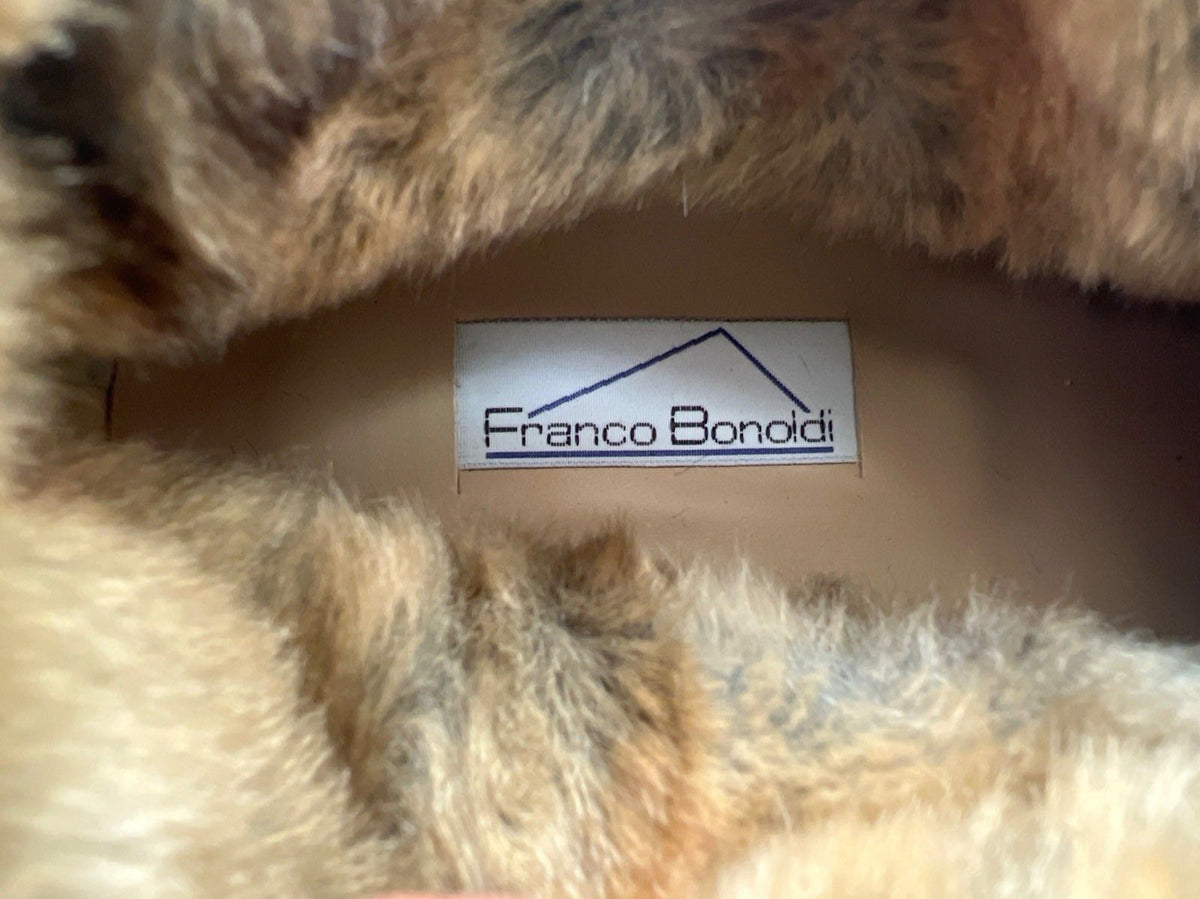 Franco Bonoldi, Damen Winterstiefel, Leder, Fell, schwarz, Gr. 39 Italy