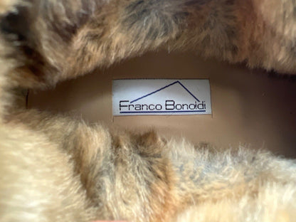 Franco Bonoldi, Damen Winterstiefel, Leder, Fell, schwarz, Gr. 39 Italy