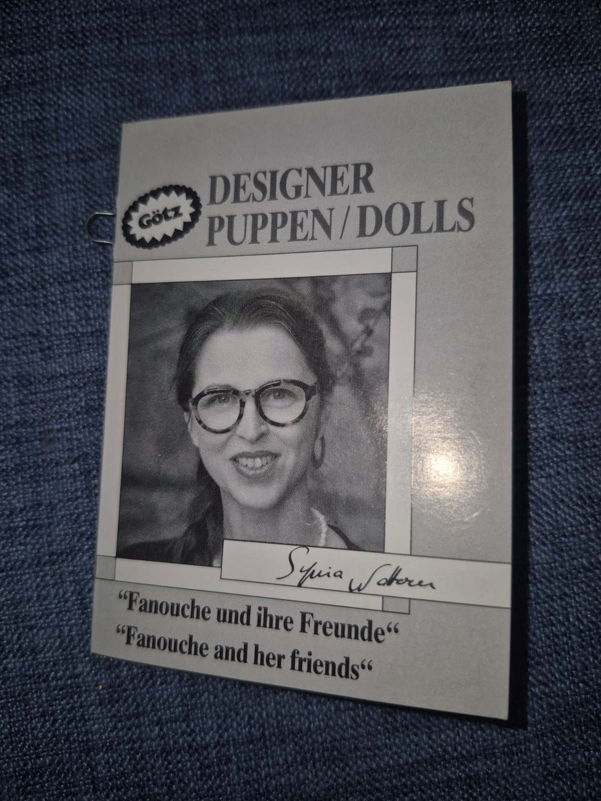 Götz Designer Puppe Fanouche Sylvia Natterer 38cm Vinyl Sammler 1990er