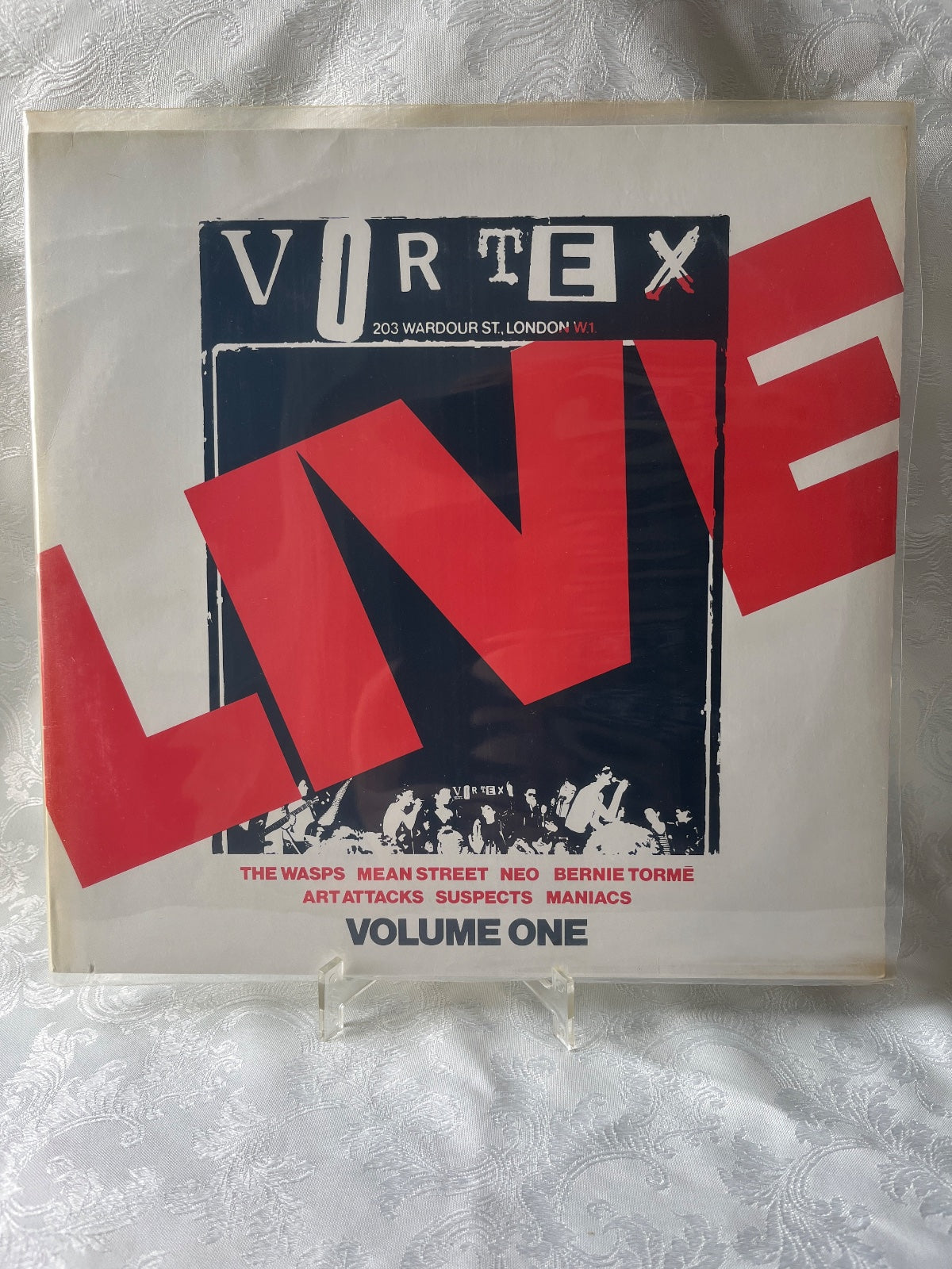 Live At The Vortex Volume One LP Vinyl Punk 1977 Ariola The Wasps Art Attacks