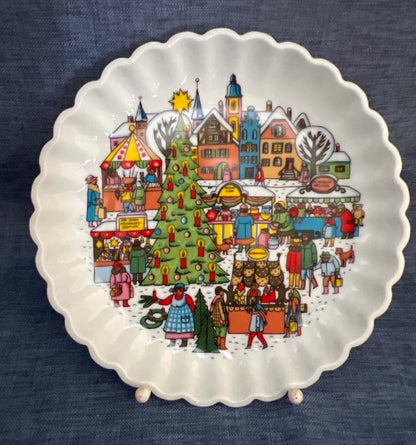 Funny Design, Weihnachtsteller, Porzellan, Weihnachtsmarkt, OVP