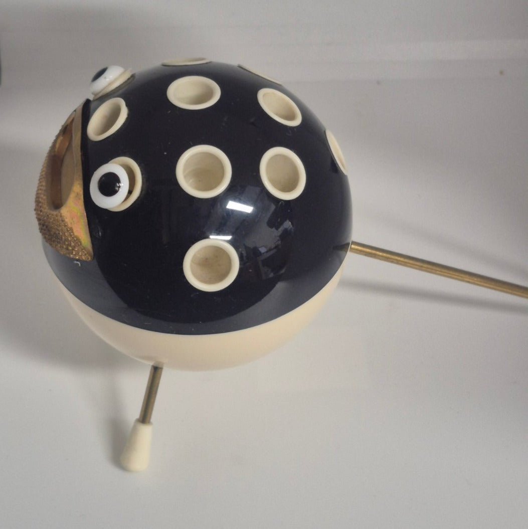 Smoker's Sputnik Kugelaschenbecher Zigaretten- o. Stifthalter Space Age 60/70er