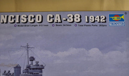 Trumpeter 1:350 USS San Francisco CA-38 1942 Modellbausatz Schiff 263 Teile
