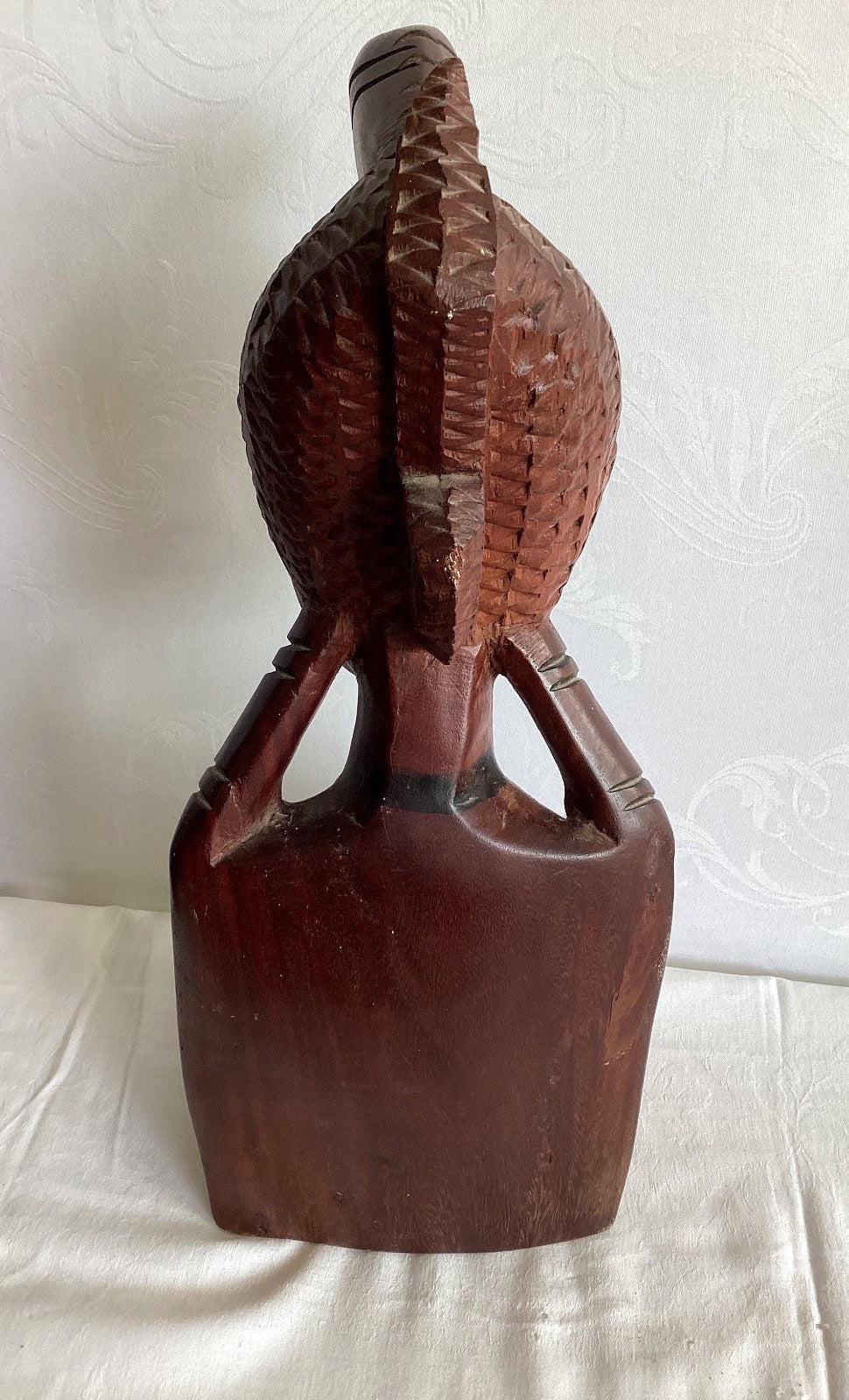 Afrikanische Holzbüste Frau handgeschnitzt Stammeskunst Skulptur Schnitzerei