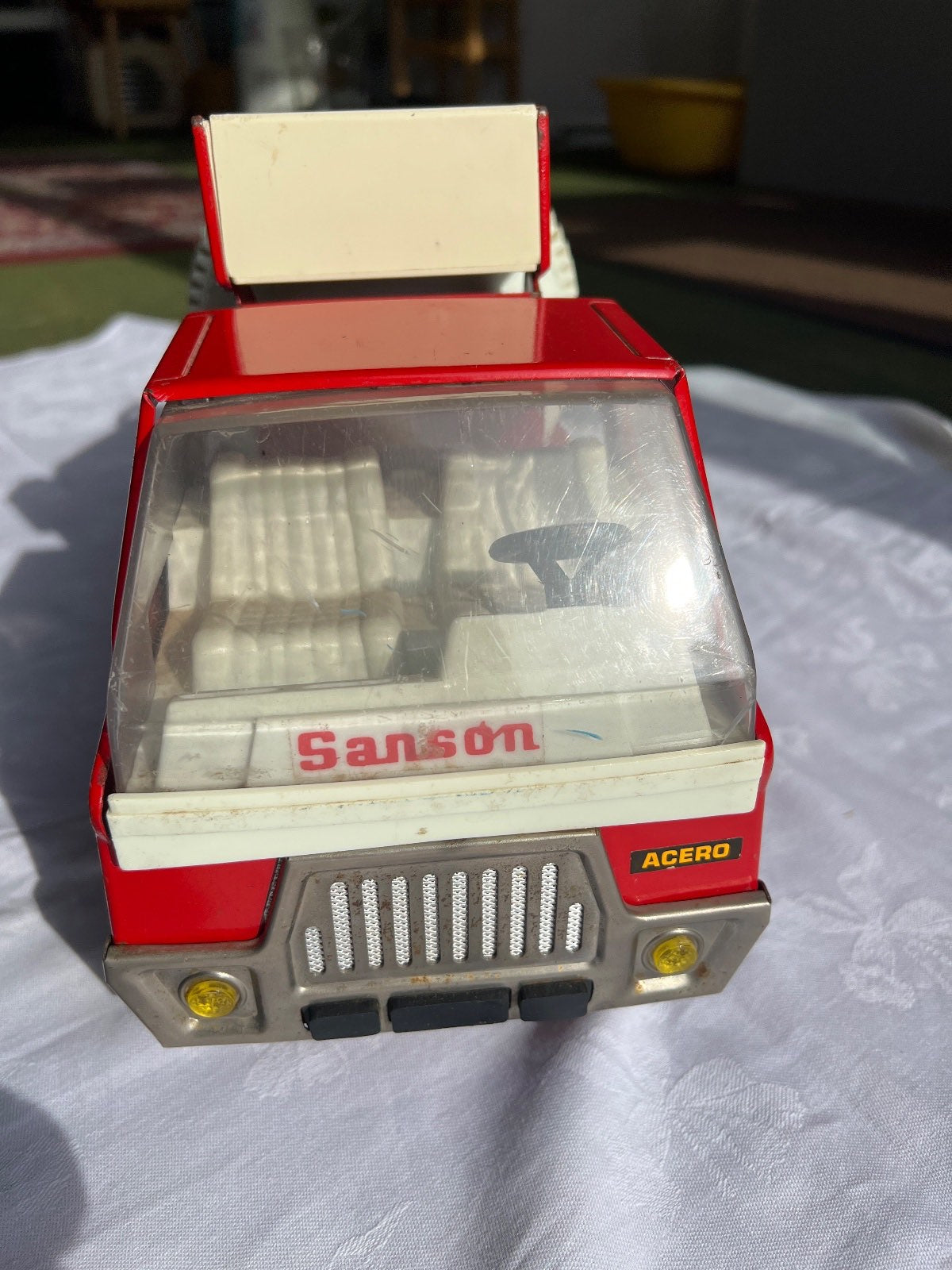 Betonmischer LKW Blechspielzeug, Rico Sansón Junior España, 1970er