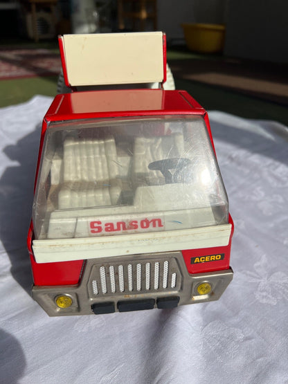 Betonmischer LKW Blechspielzeug, Rico Sansón Junior España, 1970er