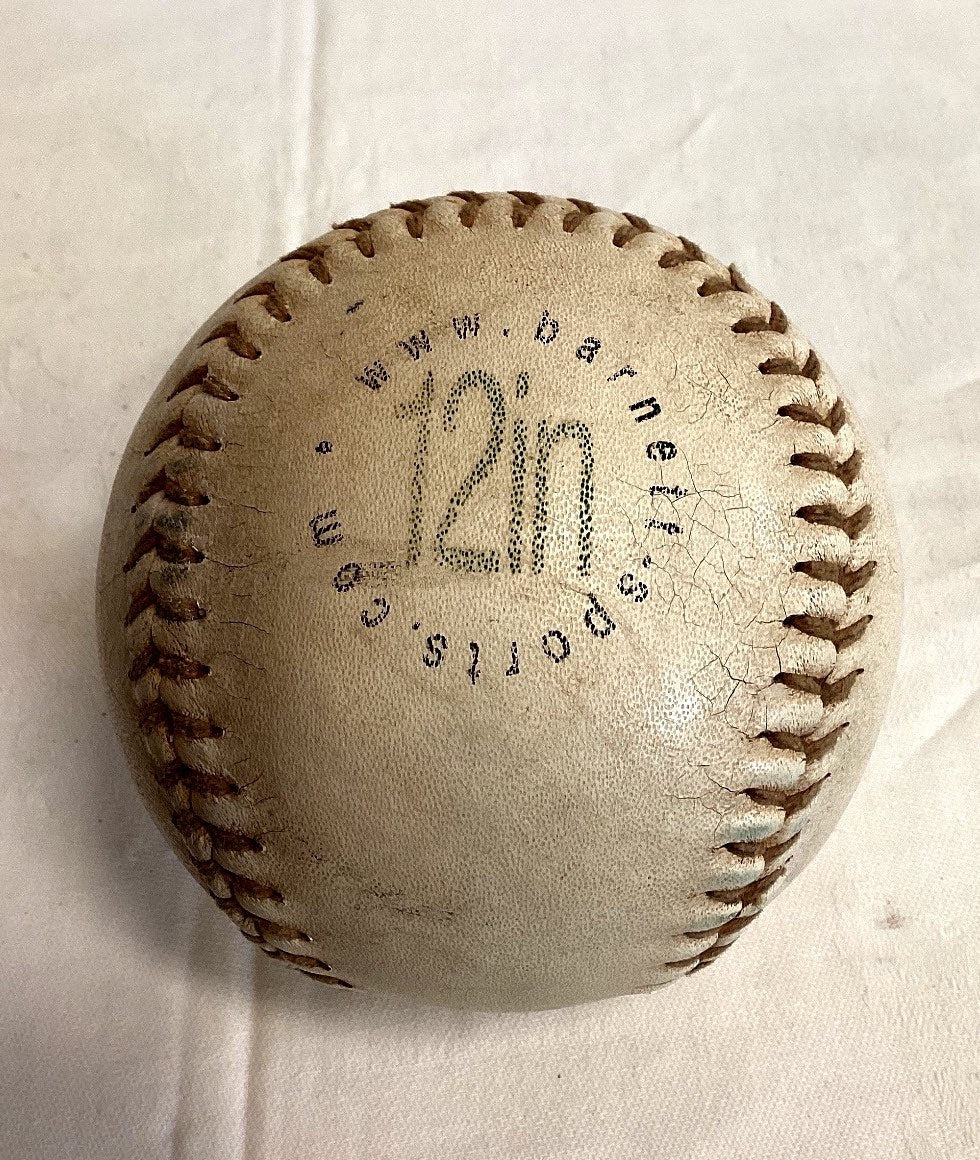 Offizieller DBV Baseball 12in Leder gebraucht Vintage Baseball DSL-2