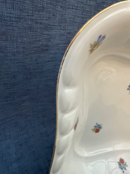 Thomas Bavaria Porzellan Set Schüssel Servierschale Blumendekor Goldrand