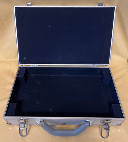 Aluminium Koffer, Transportkoffer, mit Schlüssel, ca. 41 x 24 x 9,5 cm