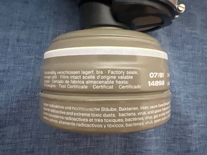 Dräger Vollmaske, Atemschutzmaske + Filter B 620 St DIN 3181 Schutzst.  1980er
