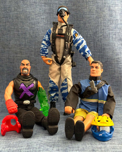 Action Man Figuren Set 3x – Soldat & Dr. X Hasbro Actionfigur 90er Vintage