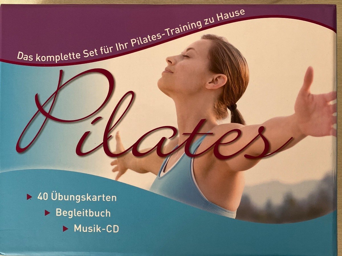 Pilates Komplett-Set 40 Übungskarten Begleitbuch Musik-CD Training zu Hause