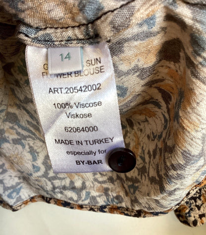 by-bar Amsterdam Sun Flower Blouse Damen Viskose Bluse Blumendruck Gr. 14