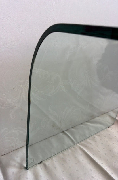 FIAM Beistelltisch Glashocker Sofatisch Glas gebogen Design Italien Vintage