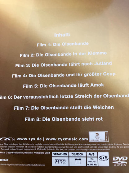 Die Olsenbande Goldbox DVD Film 1-15 Komplettbox Nordisk Film ZYX