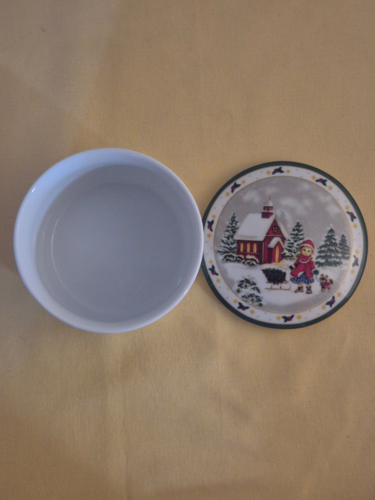 Hutschenreuther Weihnachtsdose Porzellan, Weihnachtsmotiv