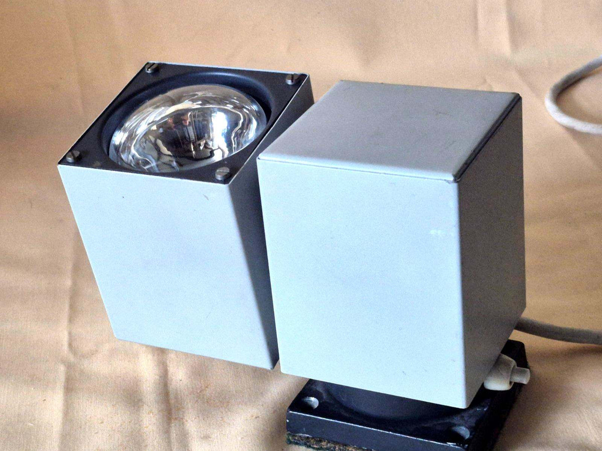Kaiser Lampe Modell 6015 Primat Kubuswürfel grau 1960/70er