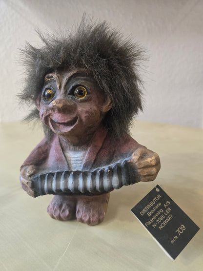 Brødrene Flaarønning Troll Figur Art.Nr.709 Norway Vintage Sammlerstück
