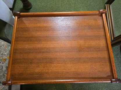 Vintage Teak Beistelltisch 2 Etagen Mid Century 60er 70er Sofatisch Holz