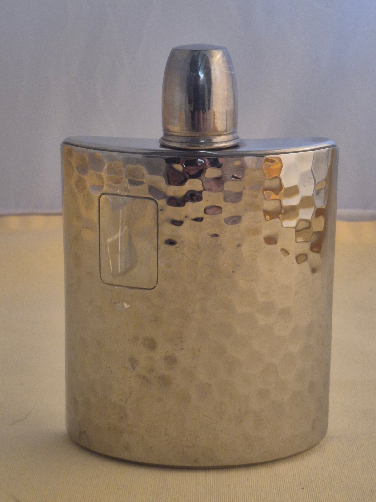 Taschenflachmann - U.S. Zone - 1940er - Hammerschlag - 8 oz - TOP