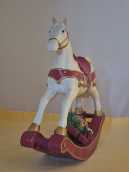 Villeroy & Boch - weihnachtliches Schaukelpferd - 32 cm hoch -