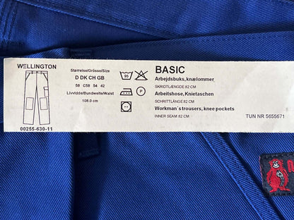 MASCOT Basic, Wellington Arbeitshose Knietaschen Gr. 58 blau Workwear NEU, OVP