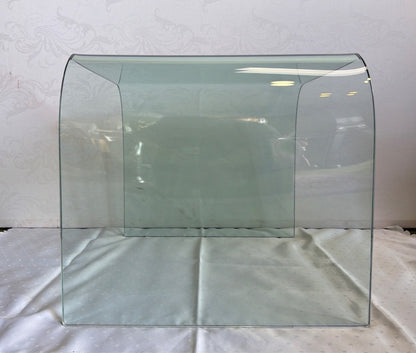 FIAM Beistelltisch Glashocker Sofatisch Glas gebogen Design Italien Vintage