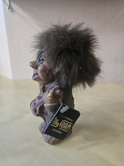 NyFOAM Souvenir Norway Troll Figur Handmade Norwegen Sammlerfigur mit Etikett