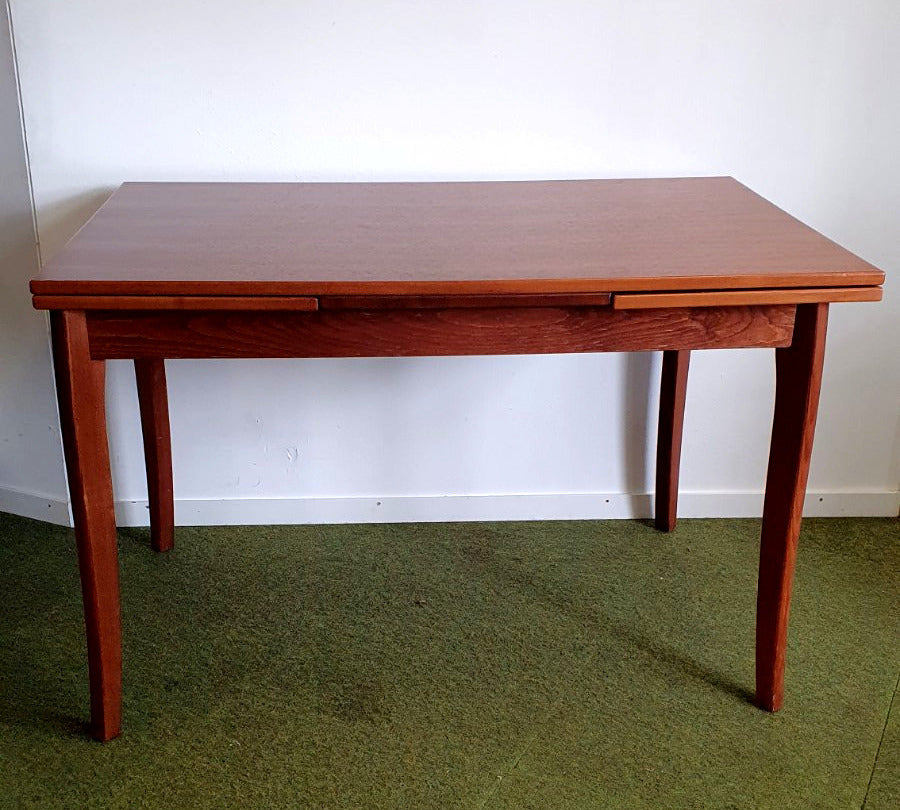 Esstisch ausziehbar + 4 Stühle Teak Wienergeflecht  60/ 70er Jahre