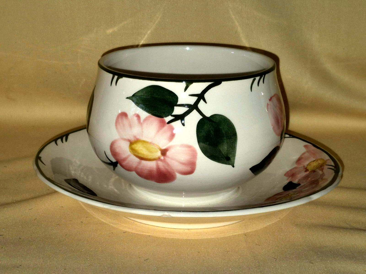 Villeroy & Boch "Wild Rose" Porzellan Set Platten Schüssel Sauciere - Handgemalt