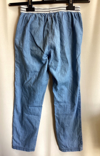Cyrillus Paris Damen Hose Chino Jogger Chambray hellblau Gr. 12 elastisch