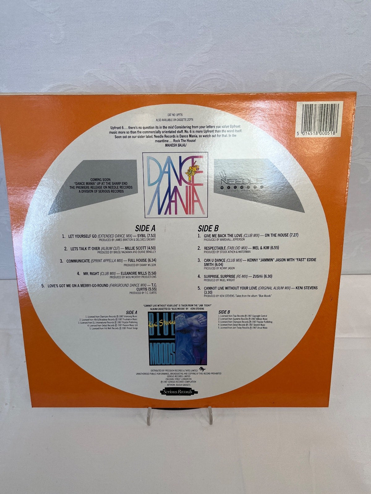 Upfront 6 LP Vinyl 12" Compilation Mel & Kim Sybil Serious Records 1987