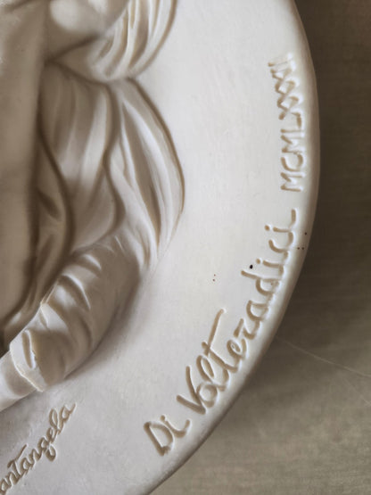 A. Santangela Madonna Modesta Madonne Viventi Relief Platte 1982 Volteradici