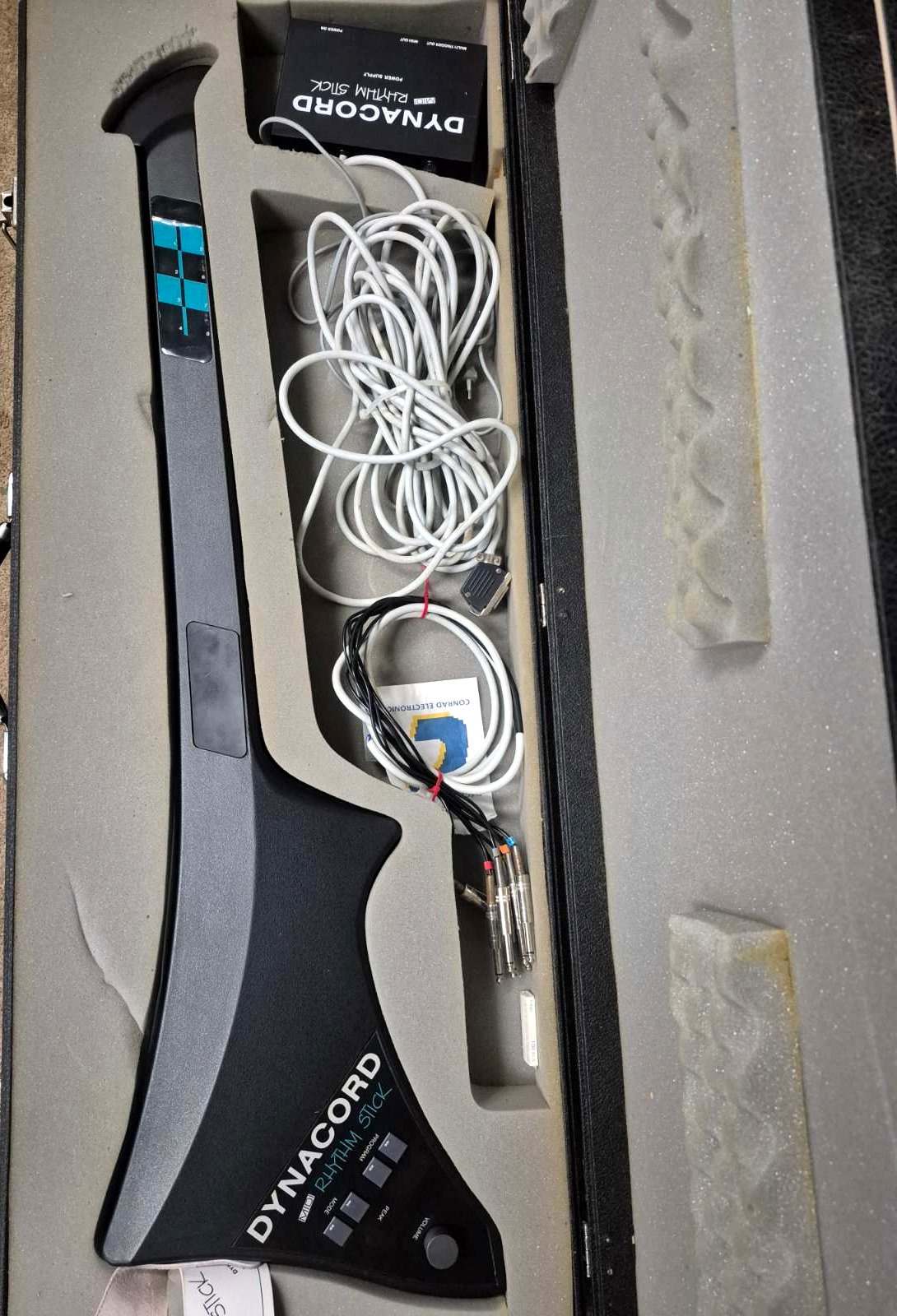 Dynacord Rhythm Stick MIDI Drum Controller im Koffer mit Zubehör 1980er